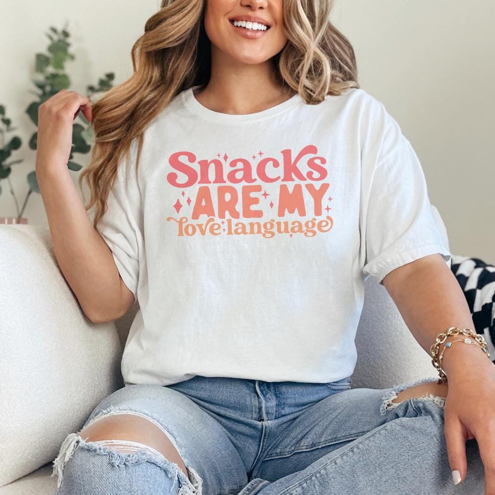 Snacks Are My Love Language SVG PNG, Funny Valentine Svg - 300 DPI Design