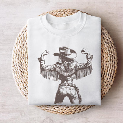 Cowgirl PNG, Vintage Style PNG - 300 DPI Design for T-Shirt