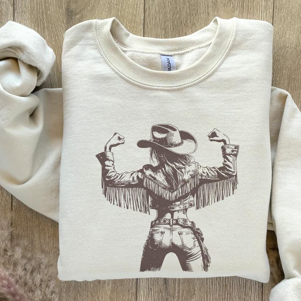Cowgirl PNG, Vintage Style PNG - 300 DPI Design for T-Shirt