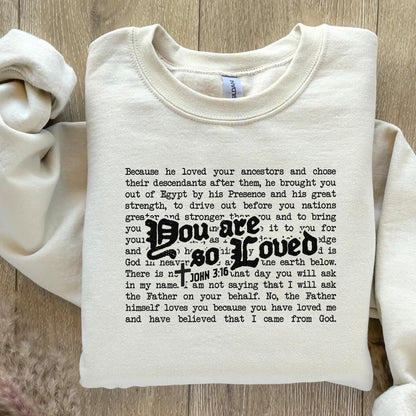 You Are So Loved PNG, Valentine Heart Jesus Love - 300 DPI Design for