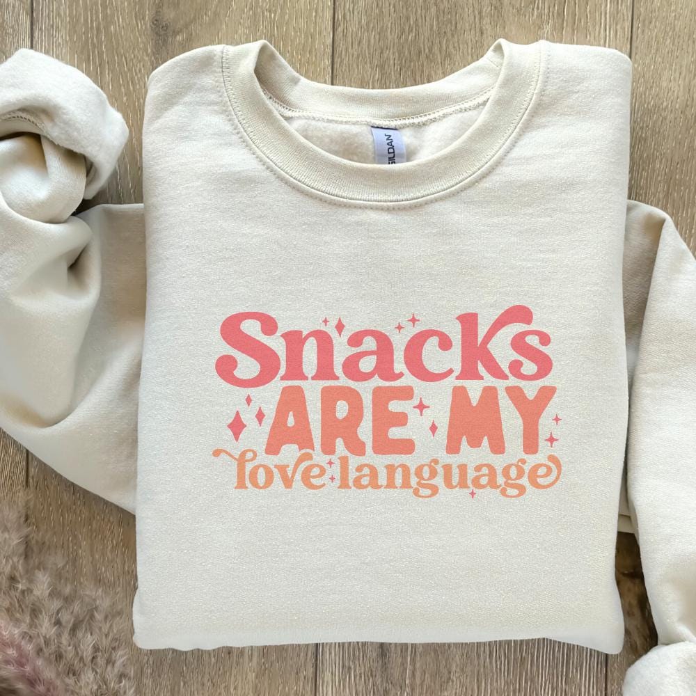 Snacks Are My Love Language SVG PNG, Funny Valentine Svg - 300 DPI Design