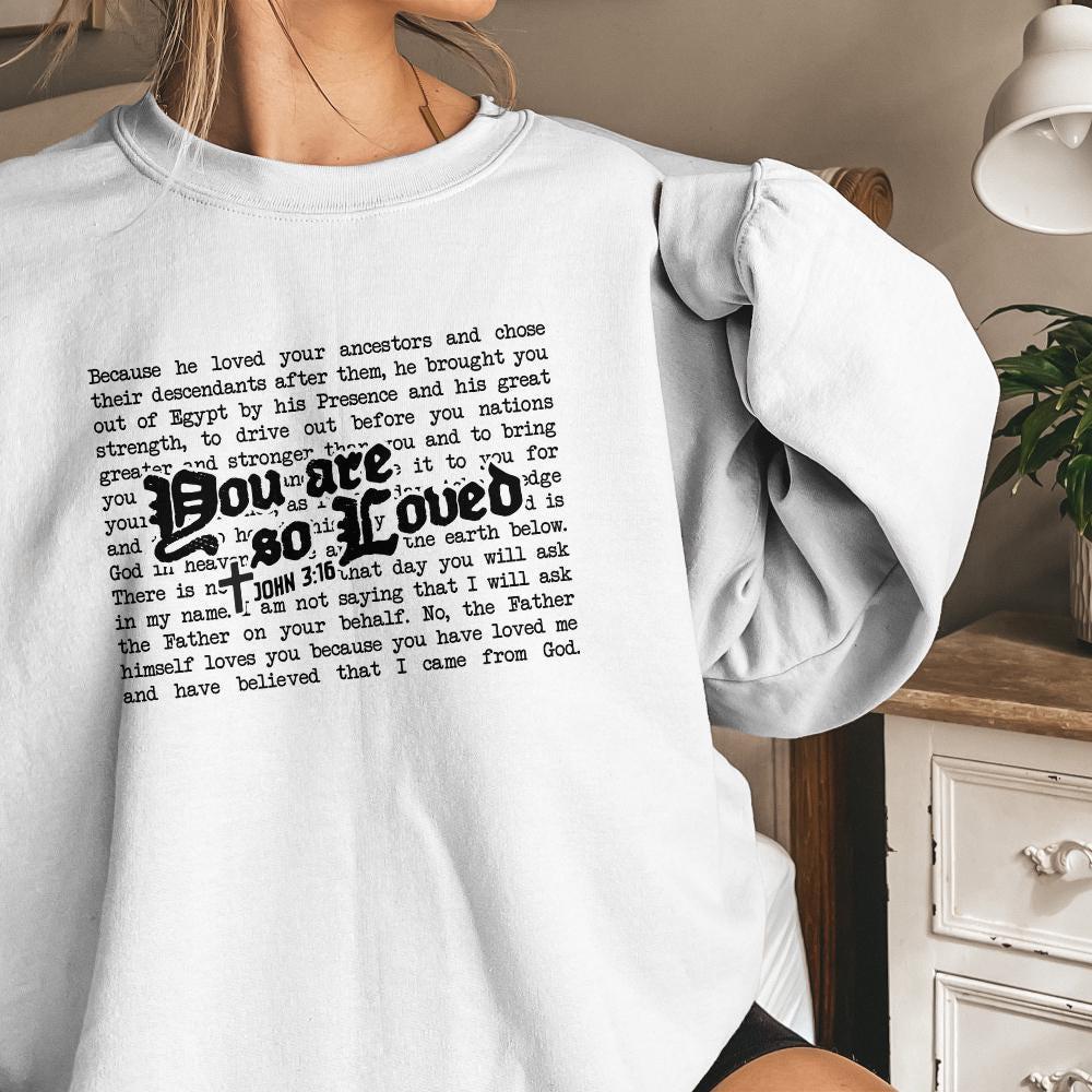 You Are So Loved PNG, Valentine Heart Jesus Love - 300 DPI Design for