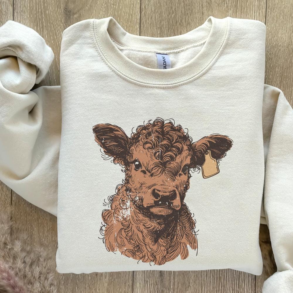 Highland Cow PNG, Desert Western png - 300 DPI Design for T-Shirt