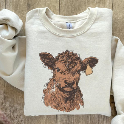 Highland Cow PNG, Desert Western png - 300 DPI Design for T-Shirt