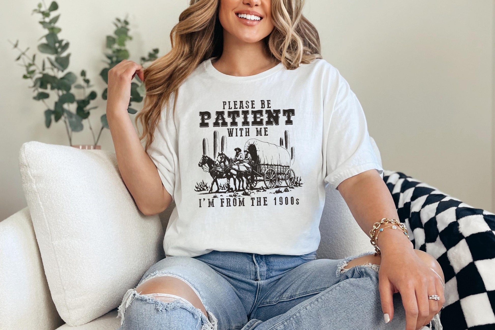 Please Be Patient with Me PNG, Im from the 1900s Funny Quote Design - 300