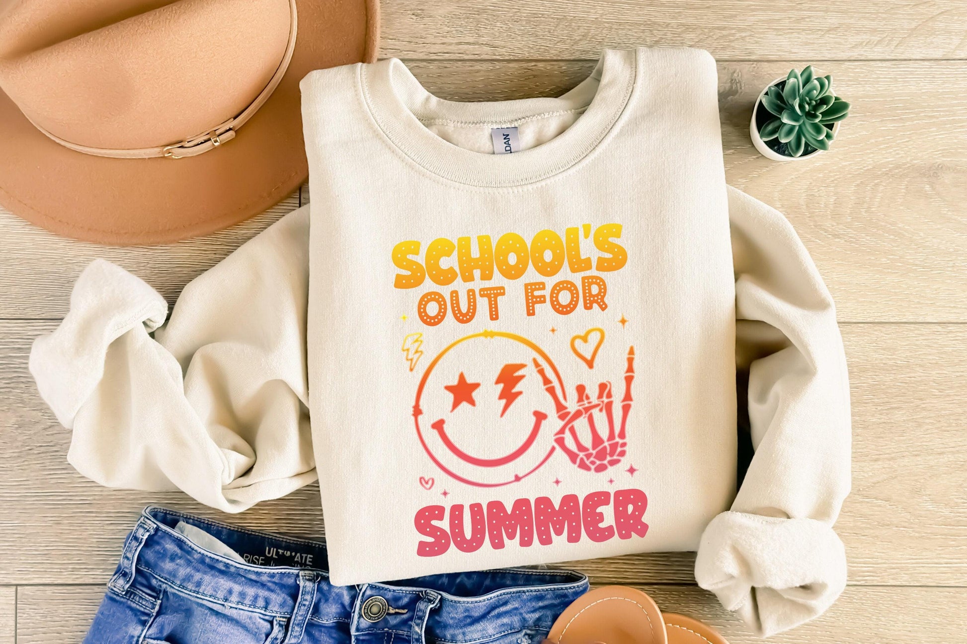 School's Out For Summer PNG, Teacher Summer Design - 300 DPI Design for