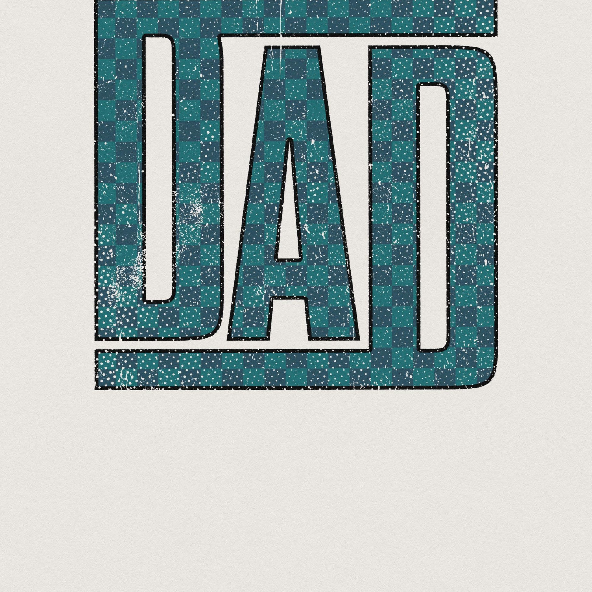 Checkered Dad PNG, Retro Father's Day Design - 300 DPI Design for T-Shirt