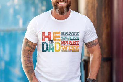 He is Dad PNG, Bible Verses - 300 DPI Design for T-Shirt