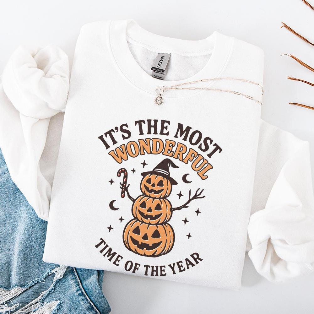 It's the Most Wonderful Time of the Year PNG, Halloween Pumpkin Stack