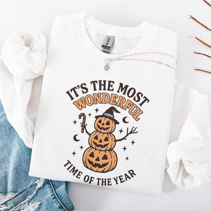 It's the Most Wonderful Time of the Year PNG, Halloween Pumpkin Stack