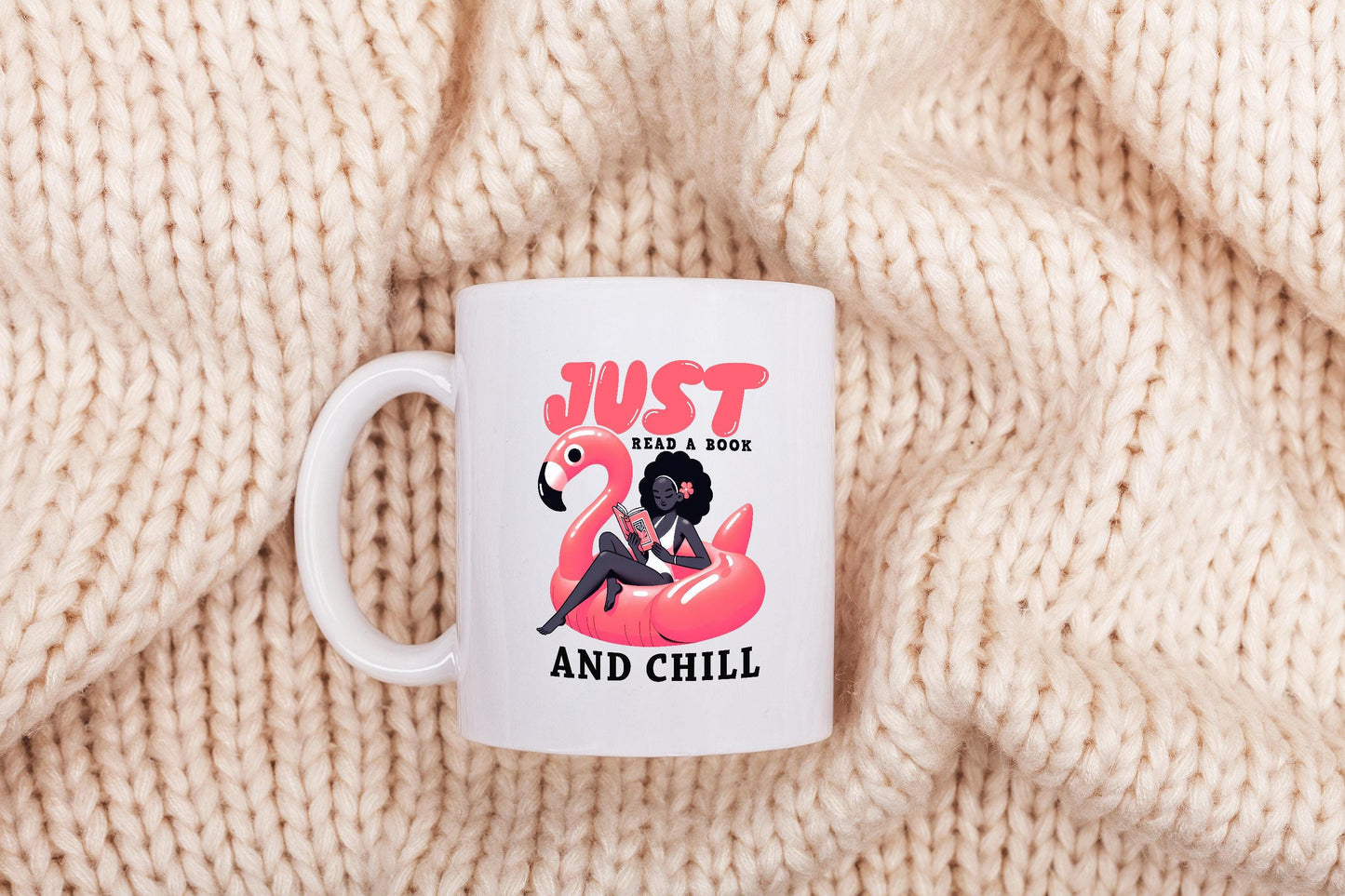 Just Read A Book And Chill PNG, Trendy Bookish Retro Art - 300 DPI Design