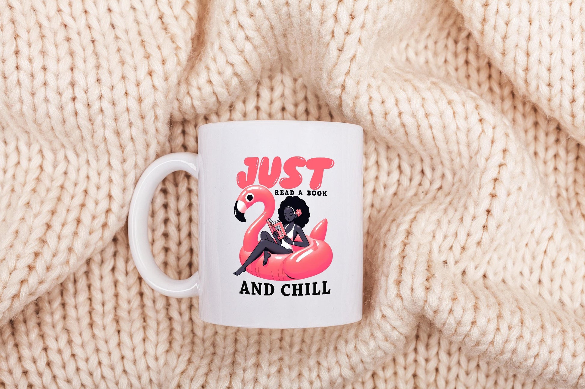 Just Read A Book And Chill PNG, Trendy Bookish Retro Art - 300 DPI Design