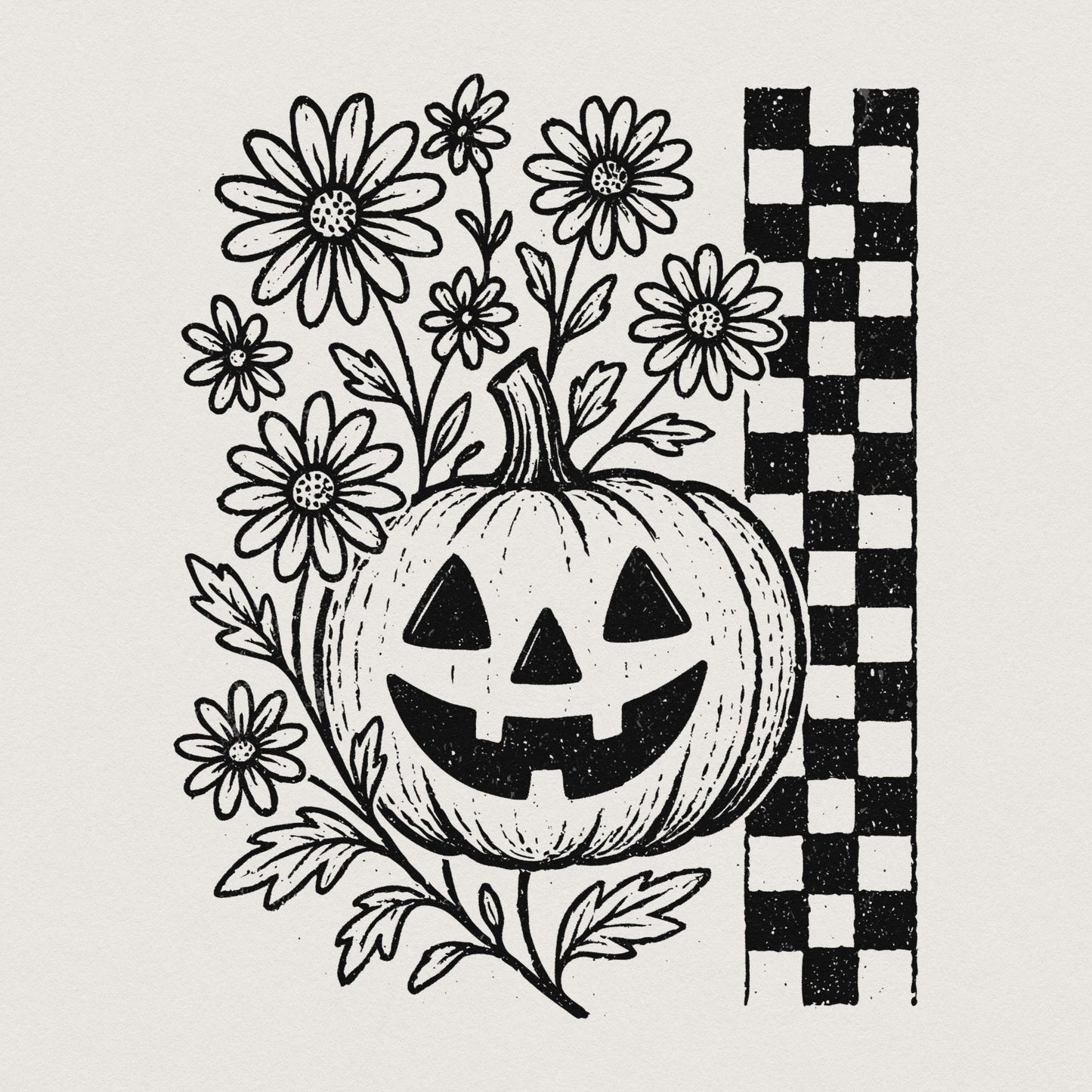 Jack O Lantern Flowers PNG, Halloween Pumpkin Digital Download - 300 DPI