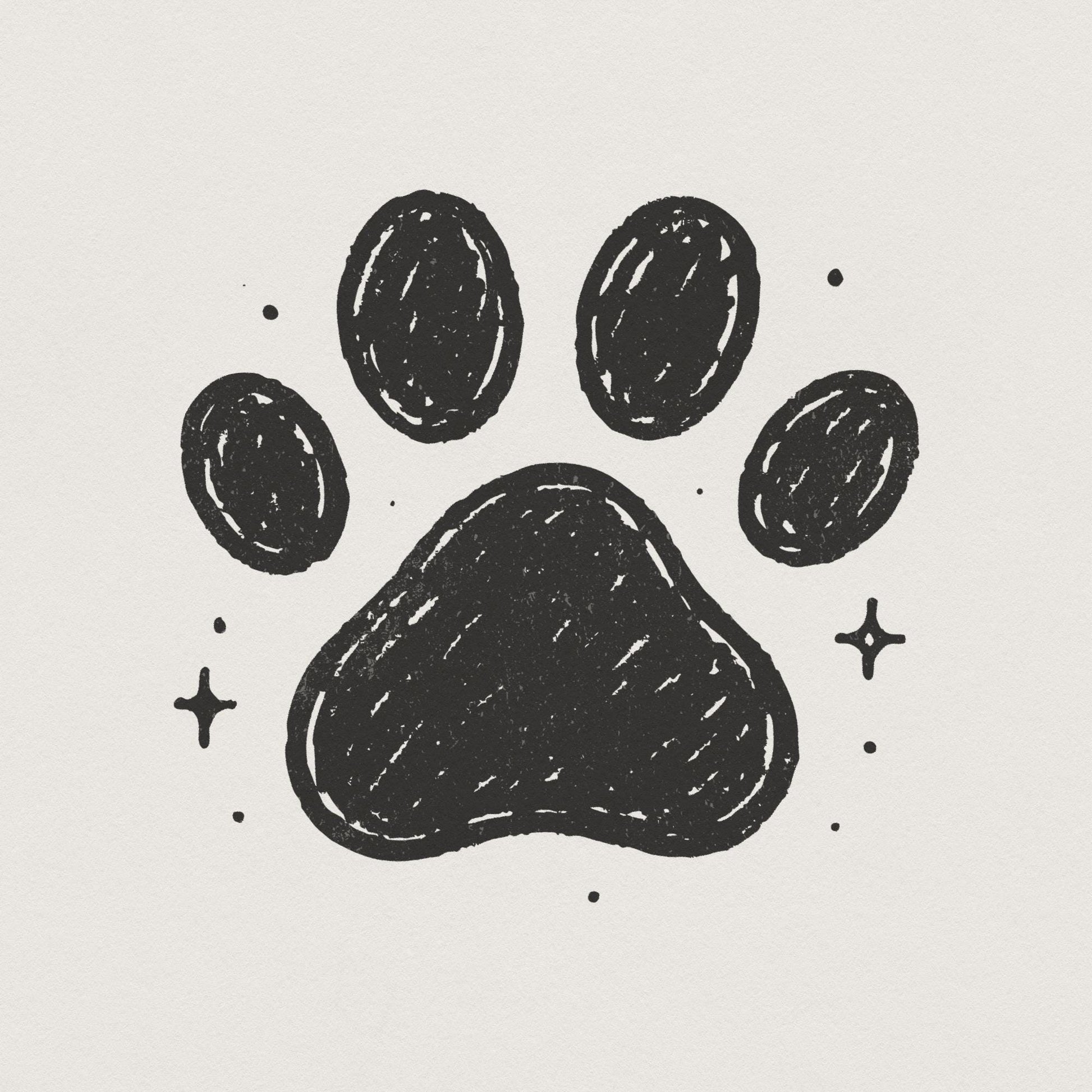 Paw Print PNG, Pet Lover Digital Download - 300 DPI Design for T-Shirt