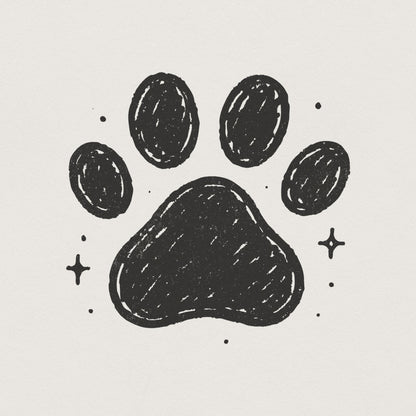 Paw Print PNG, Pet Lover Digital Download - 300 DPI Design for T-Shirt