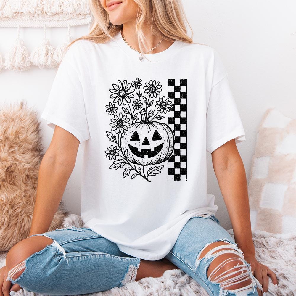 Jack O Lantern Flowers PNG, Halloween Pumpkin Digital Download - 300 DPI