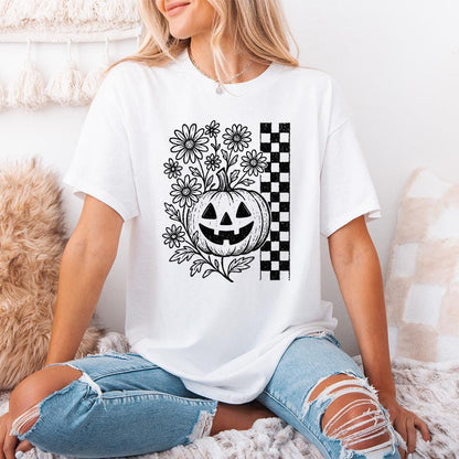 Jack O Lantern Flowers PNG, Halloween Pumpkin Digital Download - 300 DPI