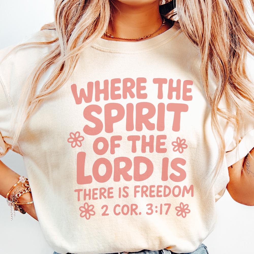 Where The Spirit Of The Lord Is PNG, Bible Verse Shirt - 300 DPI Design
