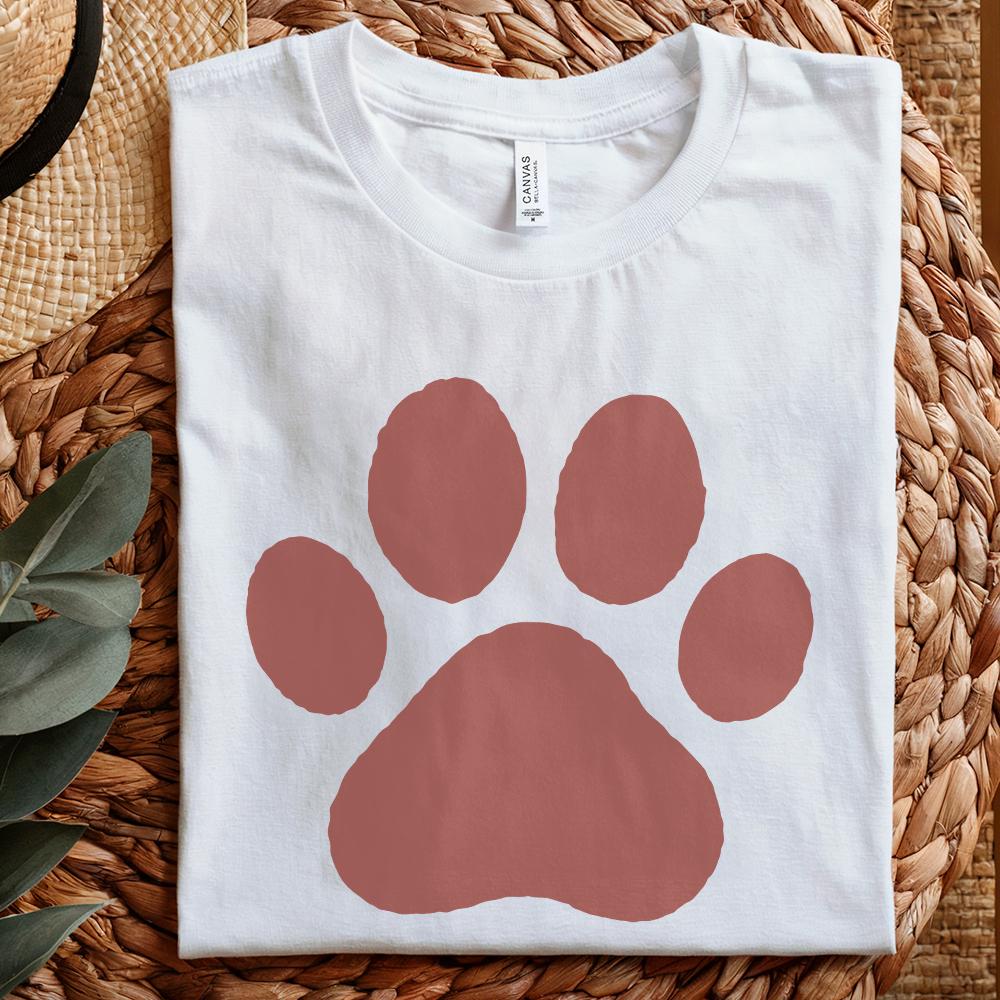 Brown Paw Print PNG, Digital Download for Pet Lovers - 300 DPI Design for