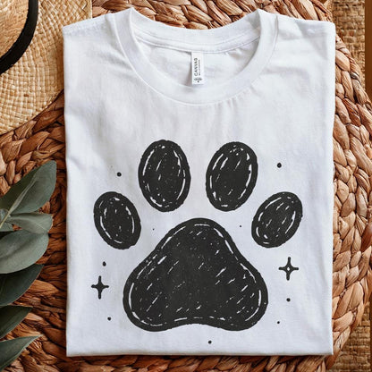 Paw Print PNG, Pet Lover Digital Download - 300 DPI Design for T-Shirt