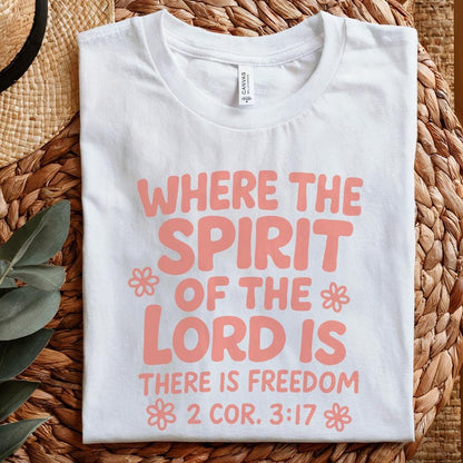 Where The Spirit Of The Lord Is PNG, Bible Verse Shirt - 300 DPI Design