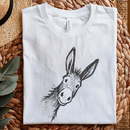 Funny Donkey PNG Illustration, Animal Drawing Clipart - 300 DPI Design
