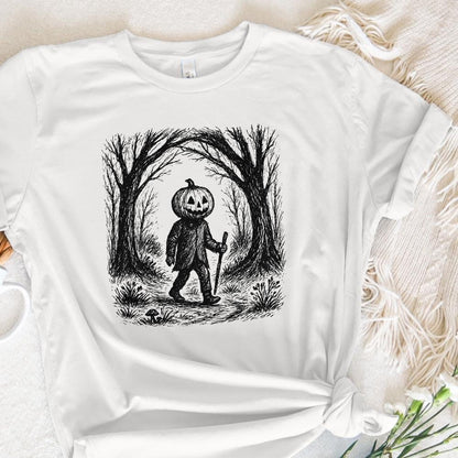 Pumpkin Head PNG, Spooky Halloween Digital Download - 300 DPI Design for