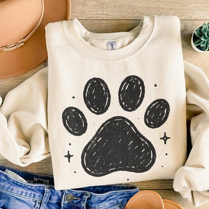 Paw Print PNG, Pet Lover Digital Download - 300 DPI Design for T-Shirt