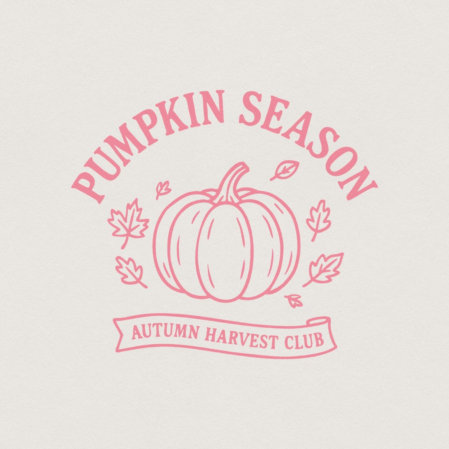 Pumpkin Season PNG, Autumn Harvest Club - 300 DPI Design for T-Shirt