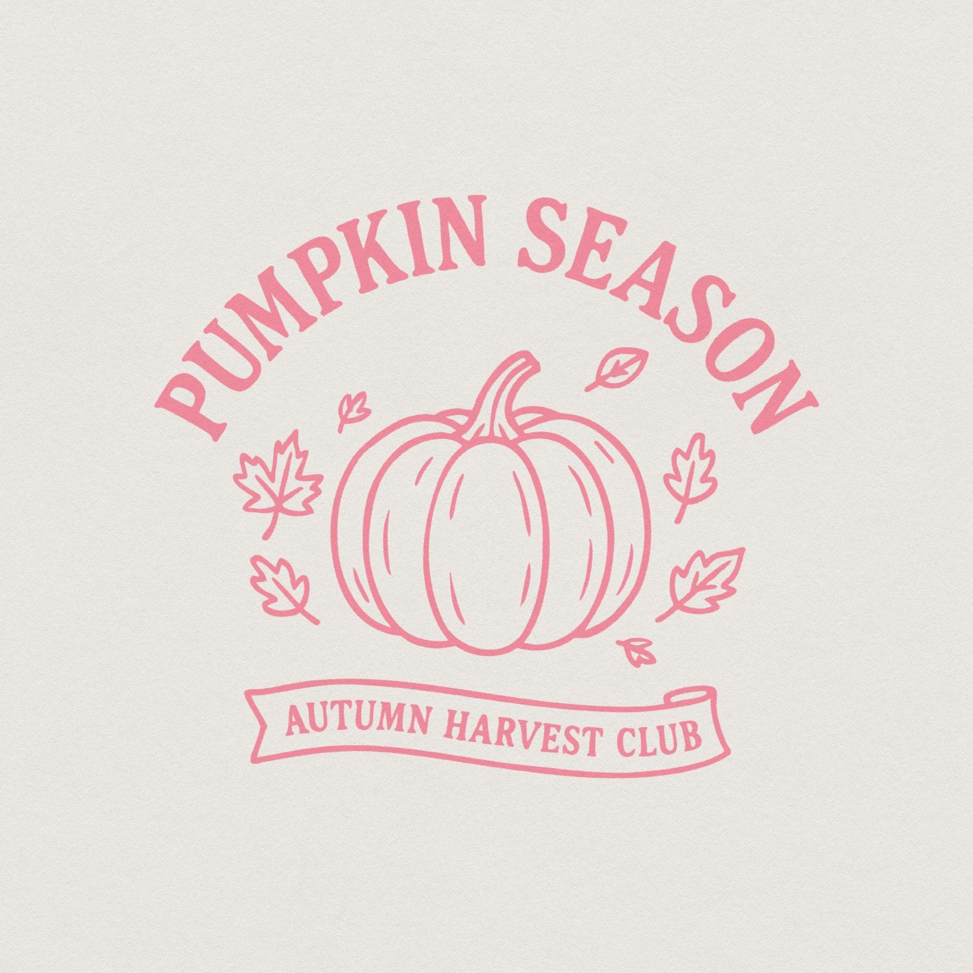 Pumpkin Season PNG, Autumn Harvest Club - 300 DPI Design for T-Shirt