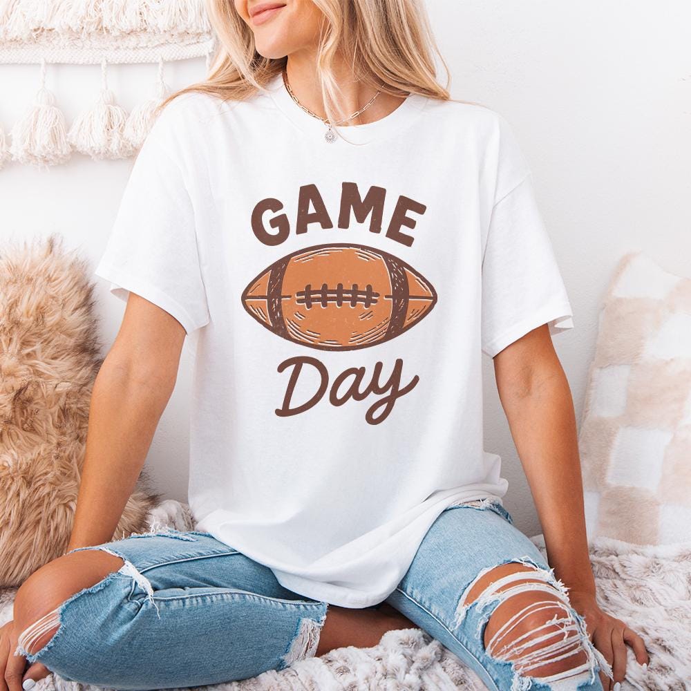 Game Day PNG, Football Digital Download Shirt - 300 DPI Design for T-Shirt