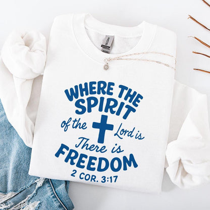 Where The Spirit Of The Lord Is There Is Freedom PNG, Christian Shirt