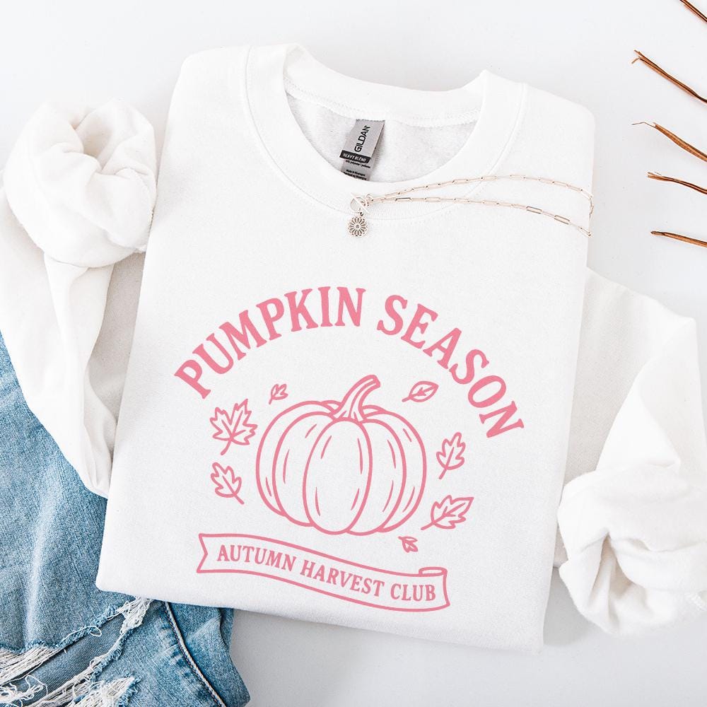 Pumpkin Season PNG, Autumn Harvest Club - 300 DPI Design for T-Shirt