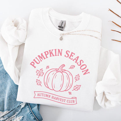 Pumpkin Season PNG, Autumn Harvest Club - 300 DPI Design for T-Shirt