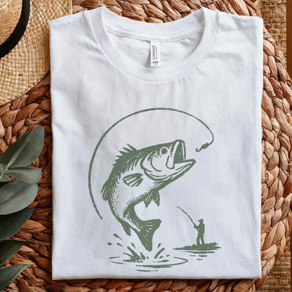 Bass Fishing PNG, Digital Download - 300 DPI Design for T-Shirt
