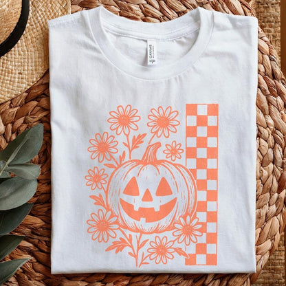 Pumpkin Floral PNG, Vintage Halloween PNG Digital Download - 300 DPI