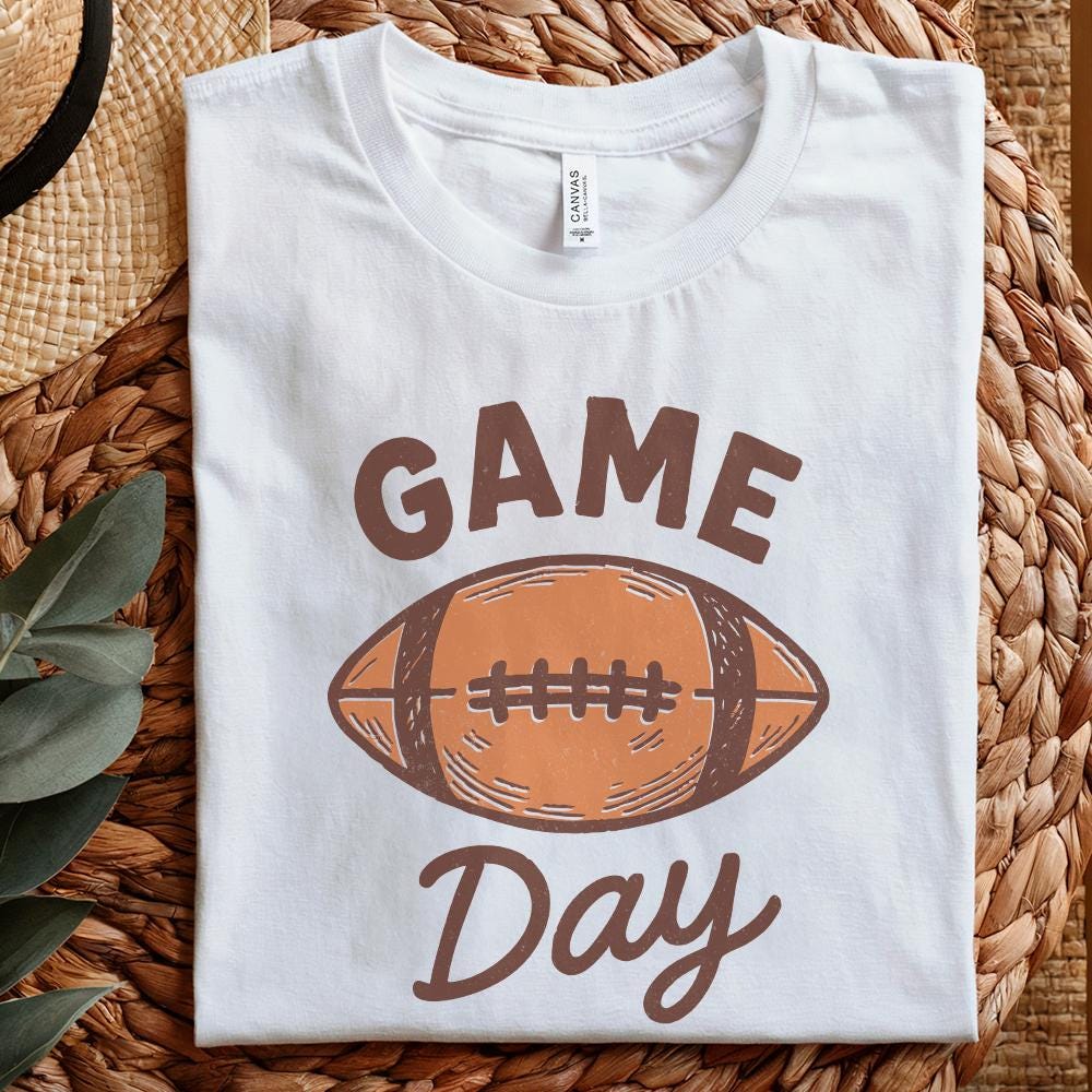 Game Day PNG, Football Digital Download Shirt - 300 DPI Design for T-Shirt