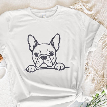 French Bulldog PNG, Cute Dog Line Art - 300 DPI Design for T-Shirt