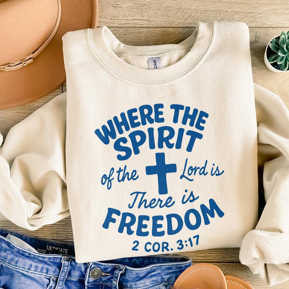 Where The Spirit Of The Lord Is There Is Freedom PNG, Christian Shirt