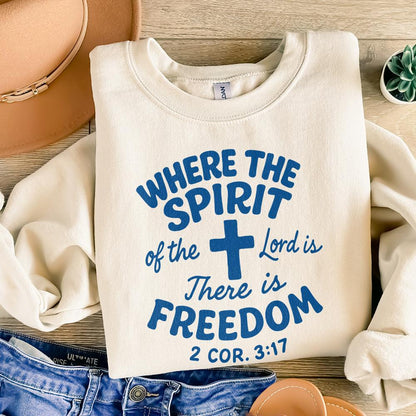 Where The Spirit Of The Lord Is There Is Freedom PNG, Christian Shirt