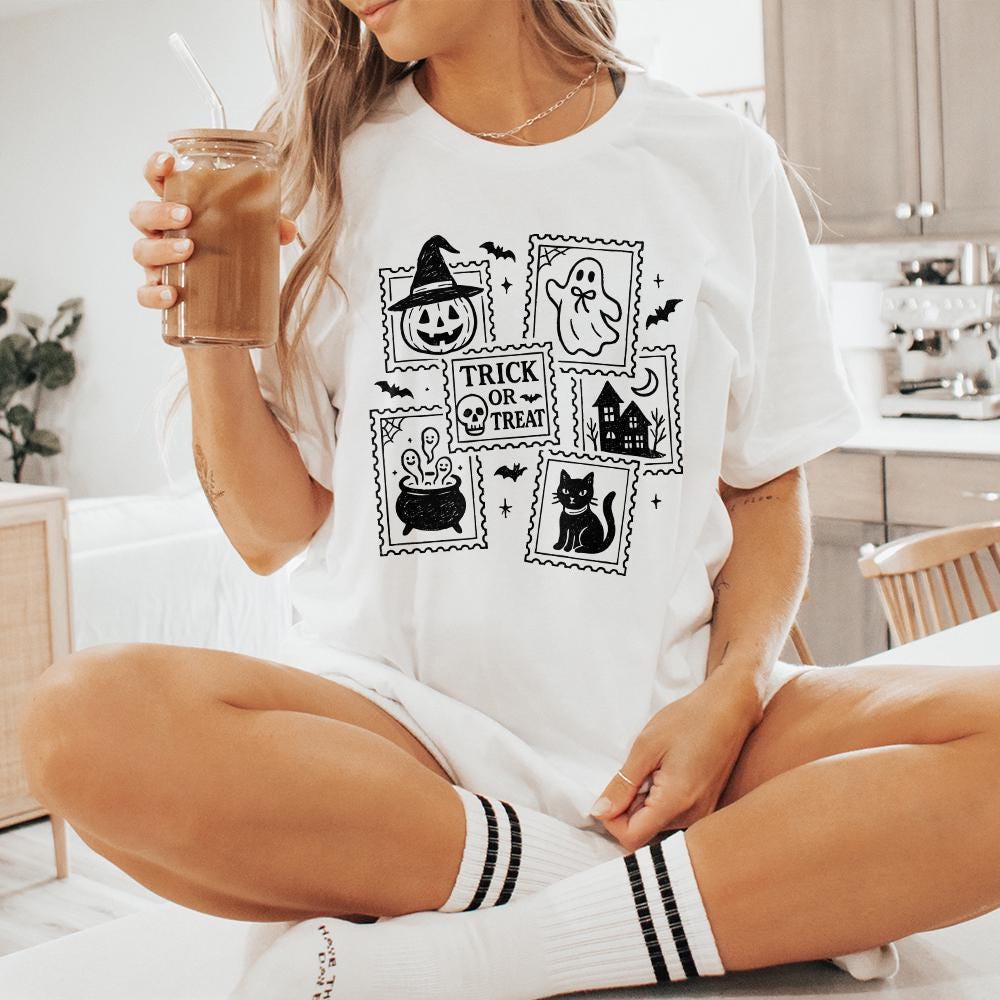 Trick Or Treat PNG, Halloween Digital Download - 300 DPI Design for T-Shirt