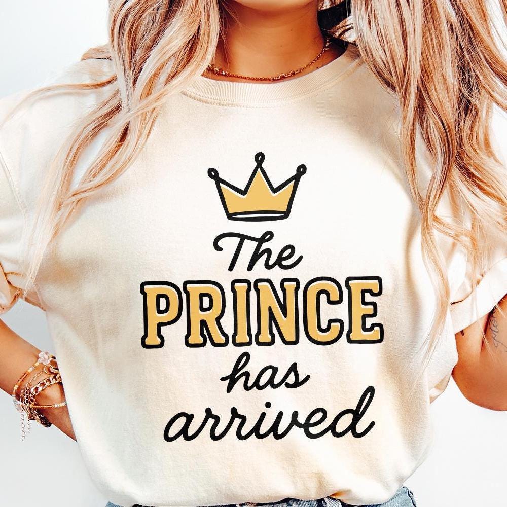 The Prince Has Arrived PNG, Royal Baby Boy Announcement PNG - 300 DPI