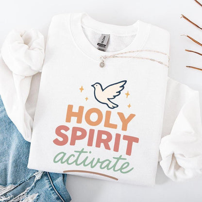Holy Spirit Activate PNG, Christian Digital Download - 300 DPI Design for