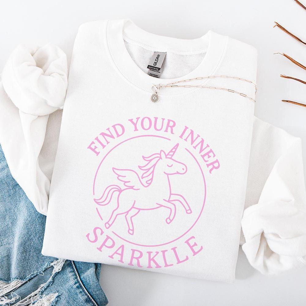 Find Your Inner Sparkle PNG, Unicorn Shirt Digital Download - 300 DPI