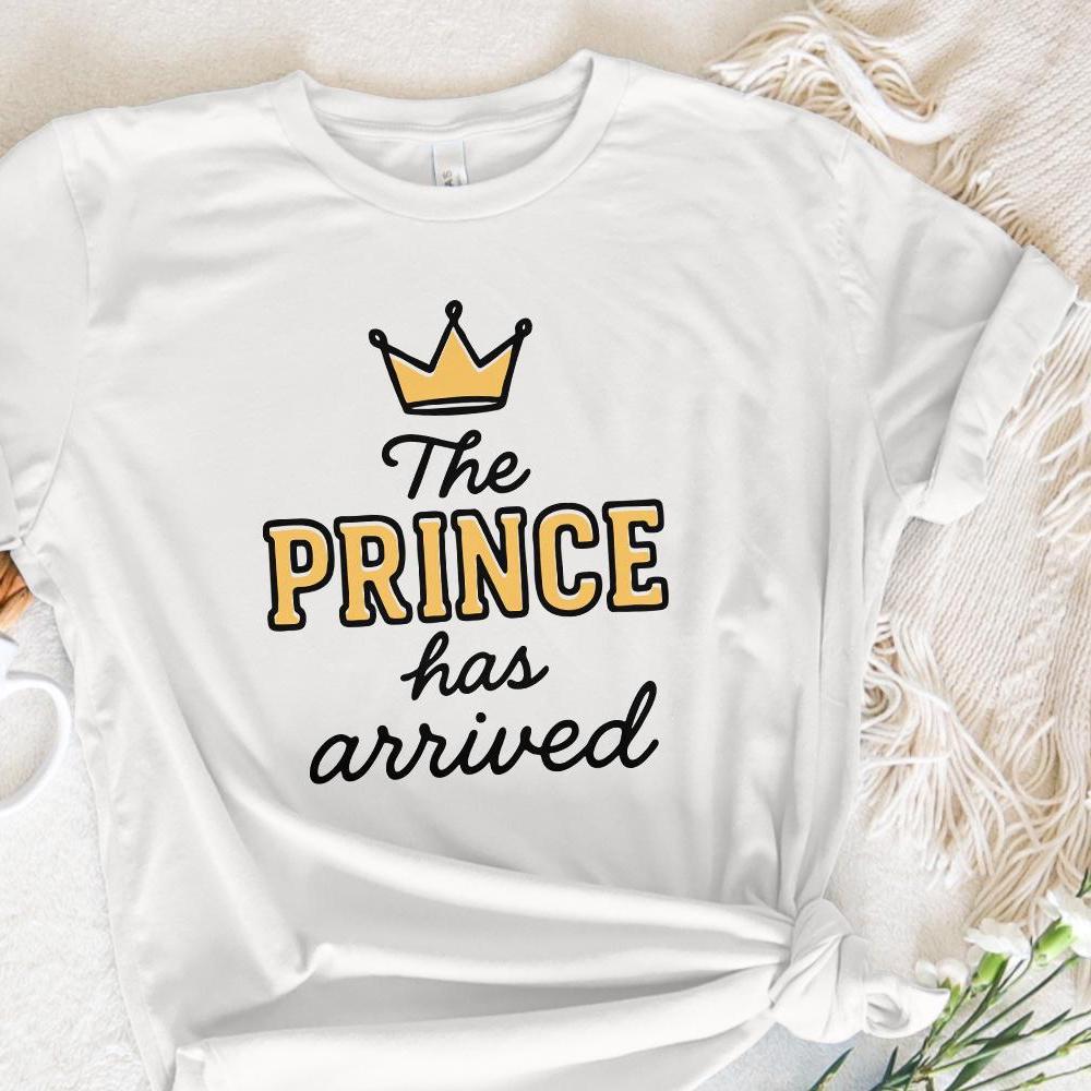 The Prince Has Arrived PNG, Royal Baby Boy Announcement PNG - 300 DPI