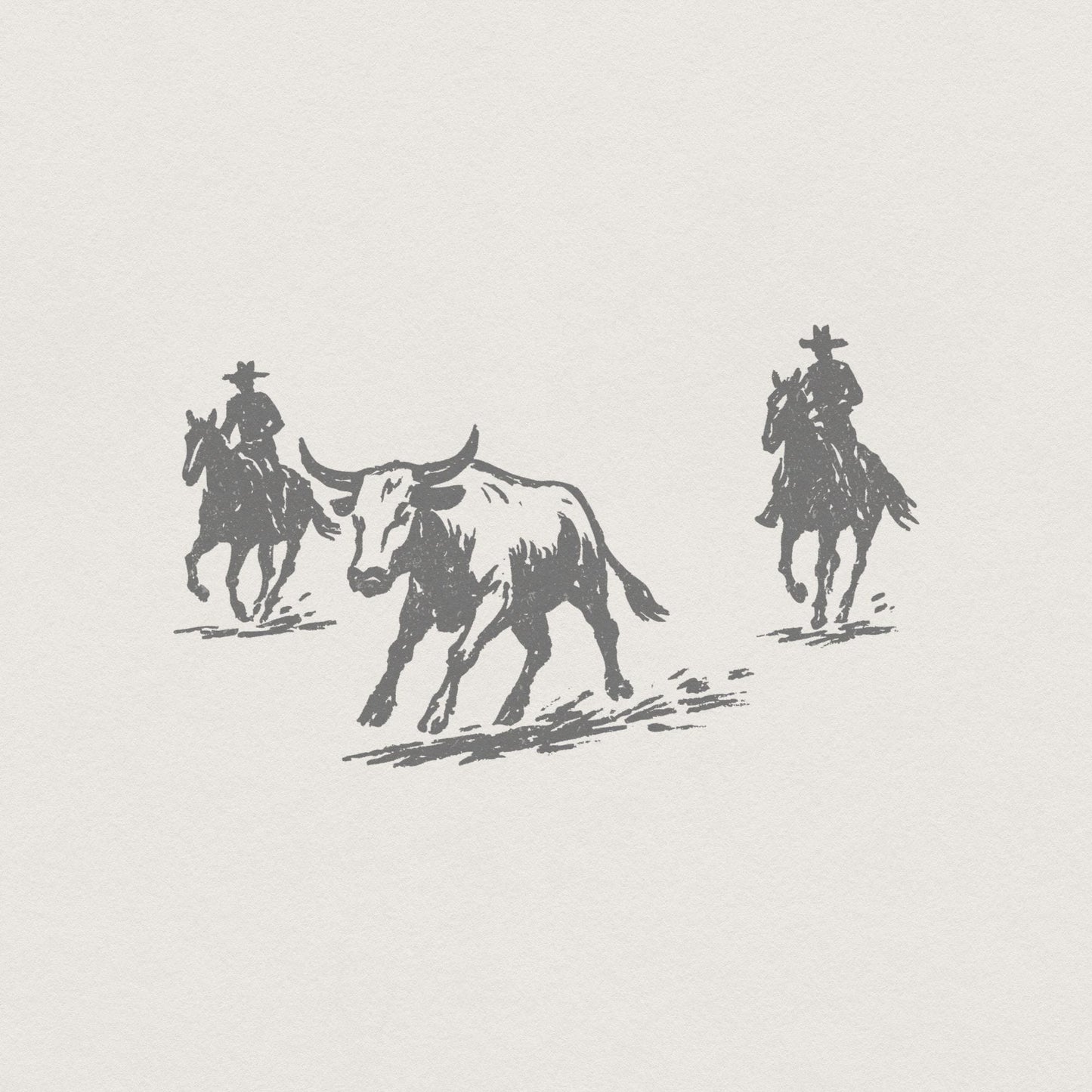 Western Rodeo PNG, Cowboy Digital Download - 300 DPI Design for T-Shirt