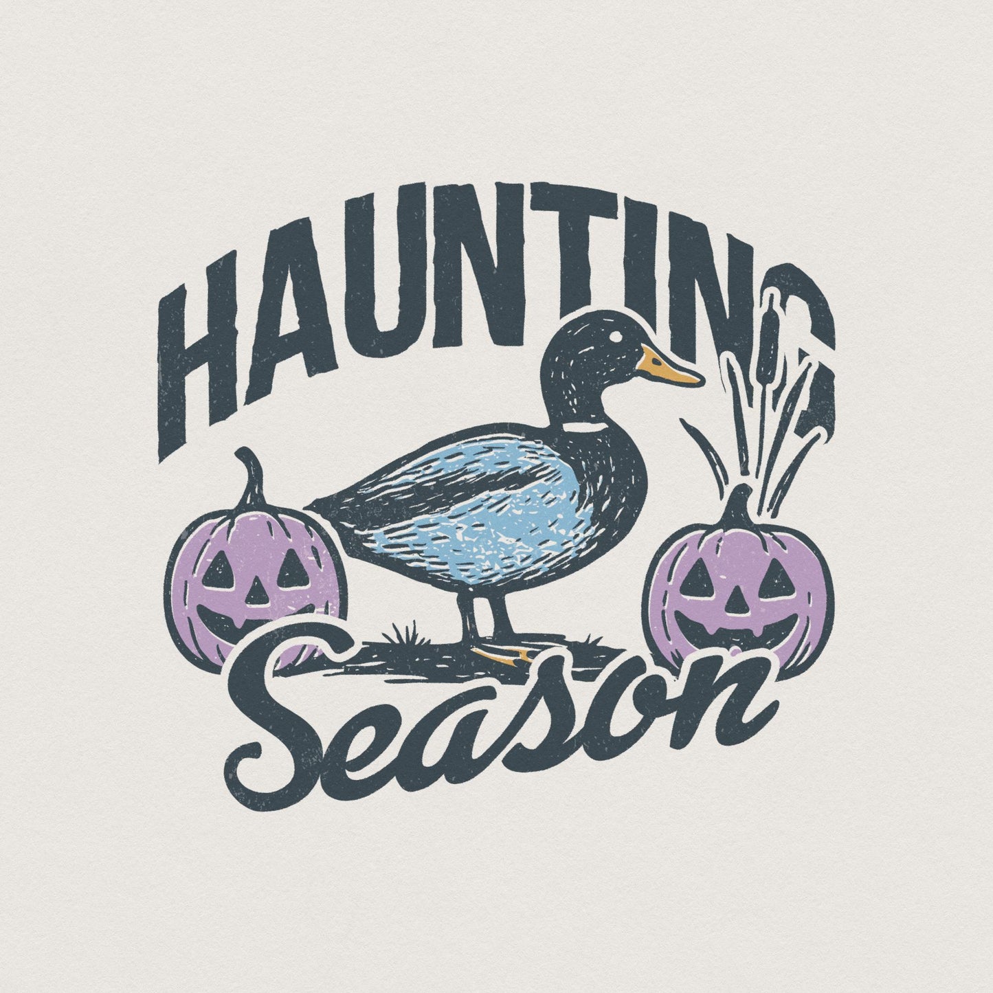 Haunting Season PNG, Halloween Duck Digital Download - 300 DPI Design for