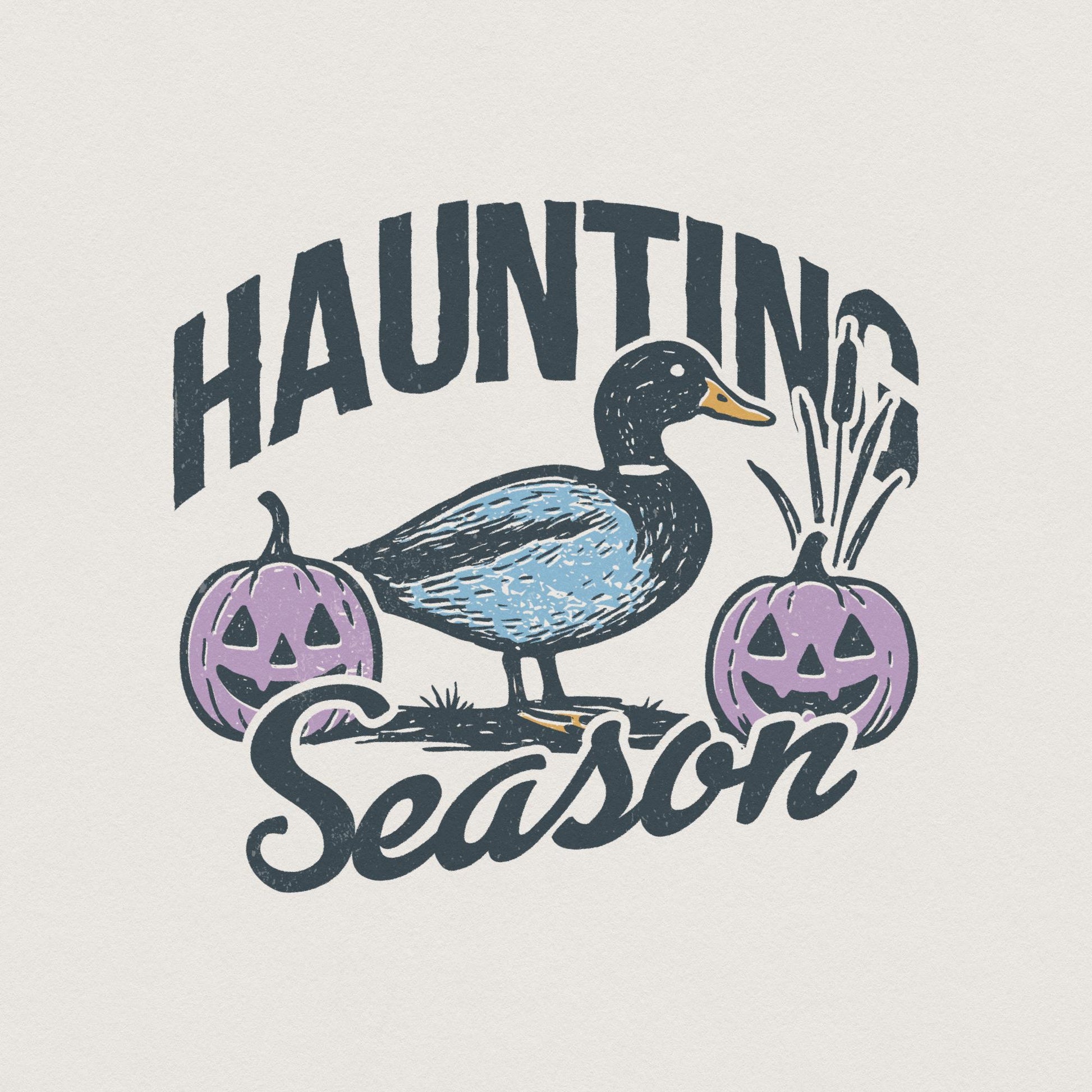 Haunting Season PNG, Halloween Duck Digital Download - 300 DPI Design for