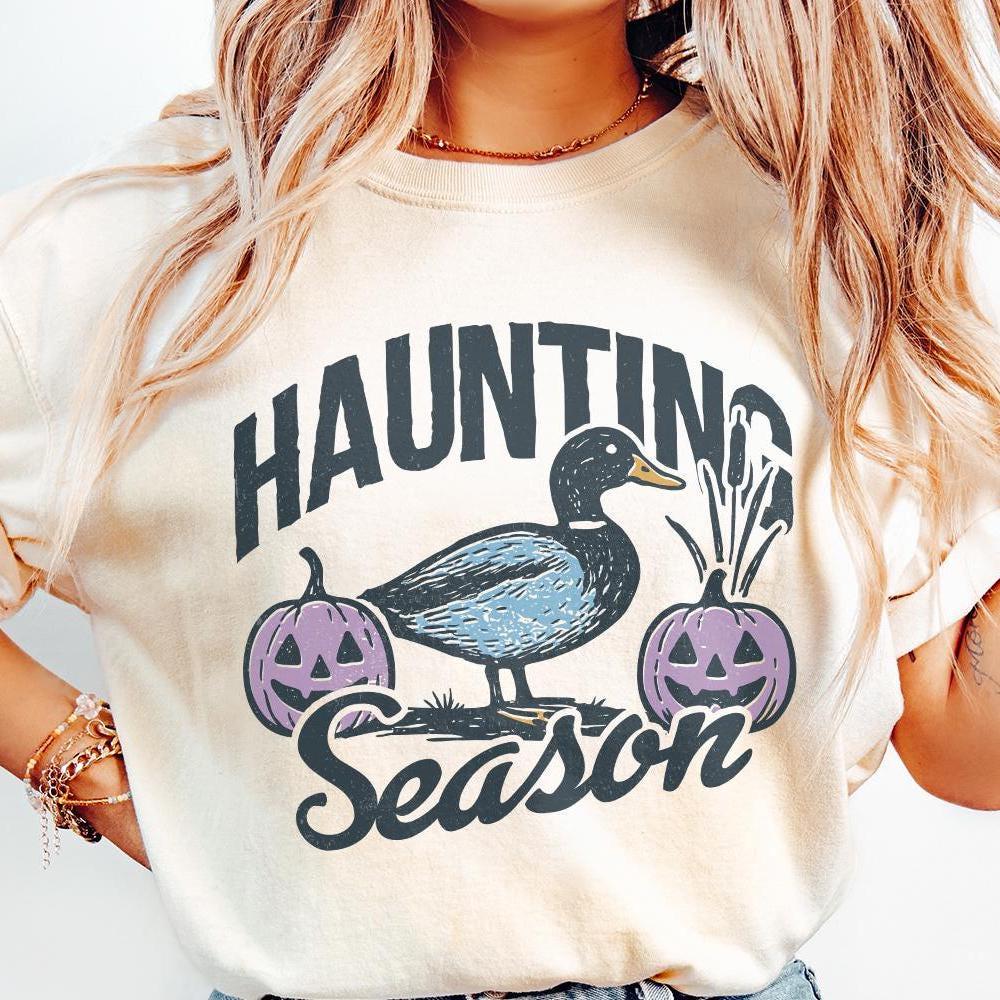 Haunting Season PNG, Halloween Duck Digital Download - 300 DPI Design for