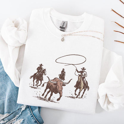 Western Rodeo PNG, Cowboy Lasso Digital Art - 300 DPI Design for T-Shirt